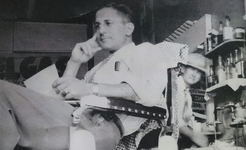 Grandpa Newell barber chair